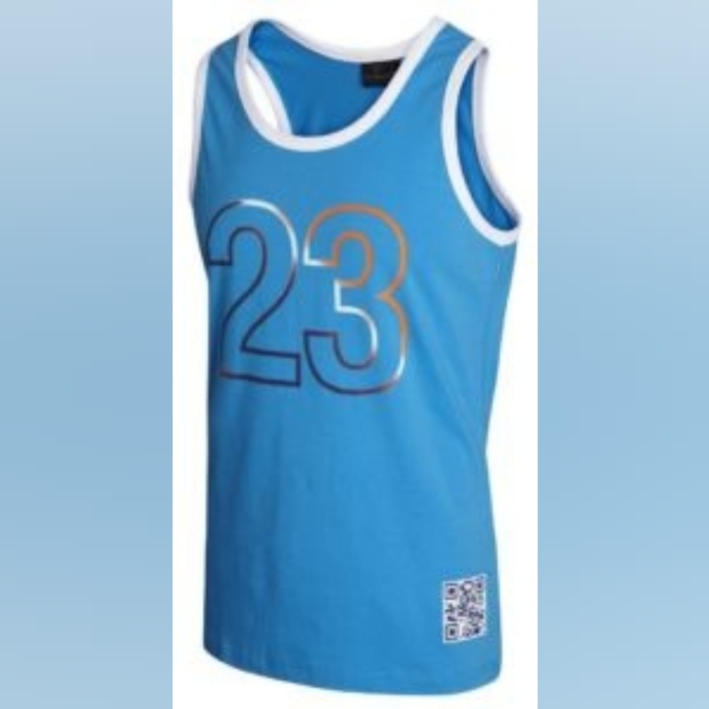 Hummel Blue #23 Athletic Tank Top/Jersey Size XL